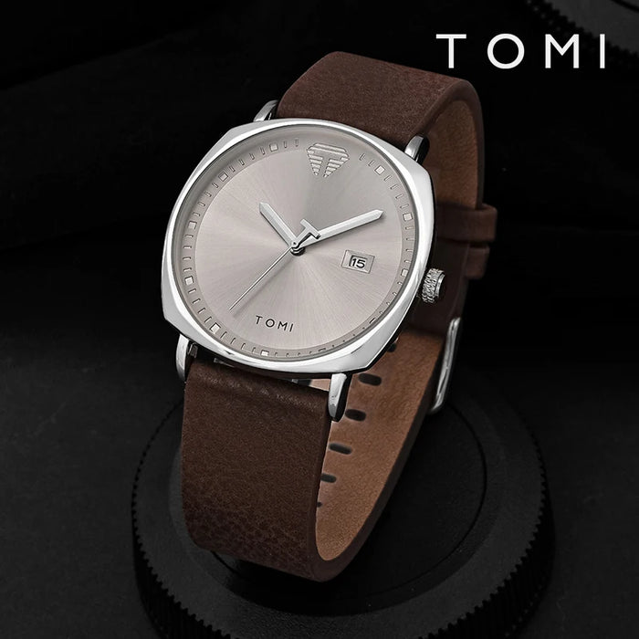 The Minimalist Watch — slim leather strap, clean dial